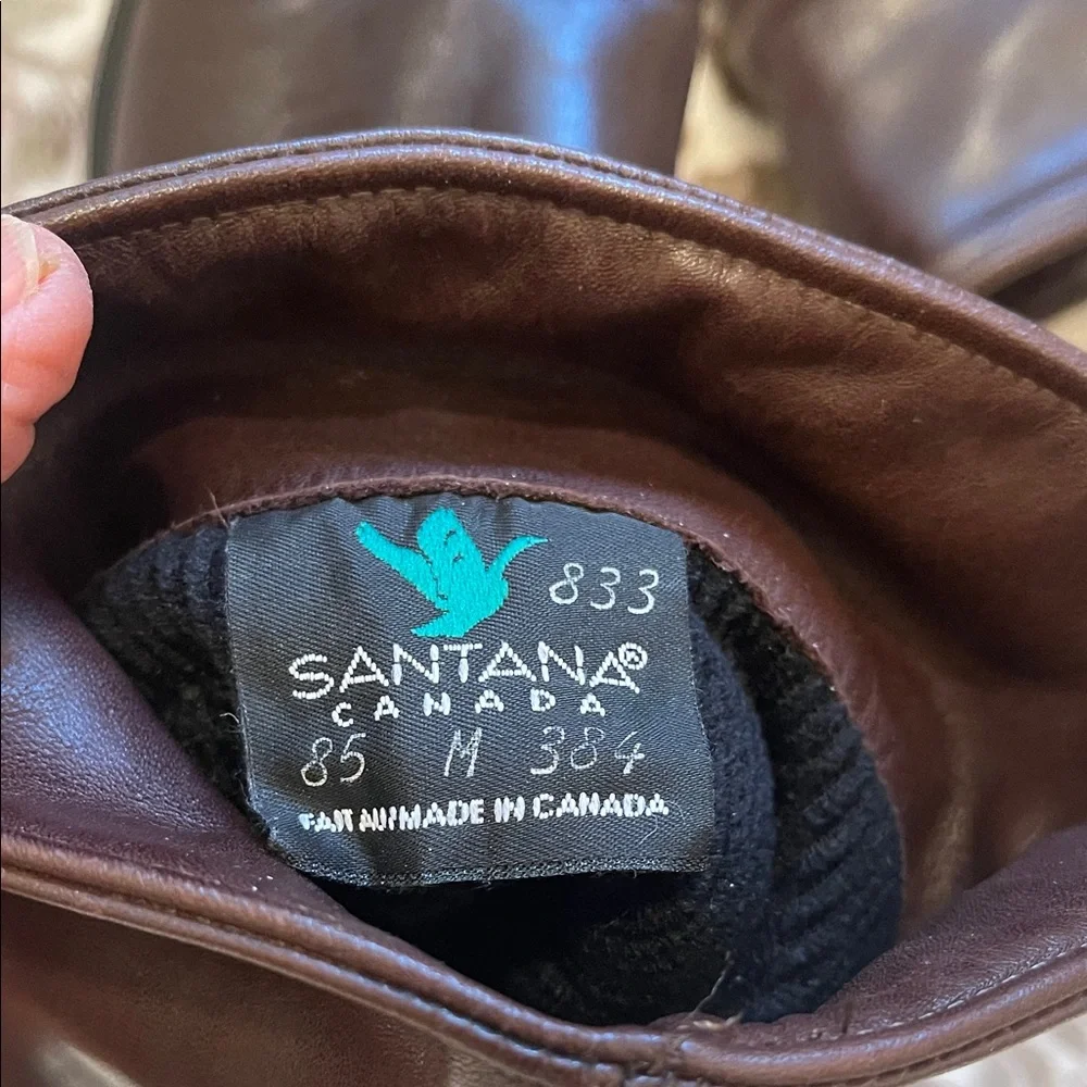 Santana Canada Women's Brown Leather Winter Boots